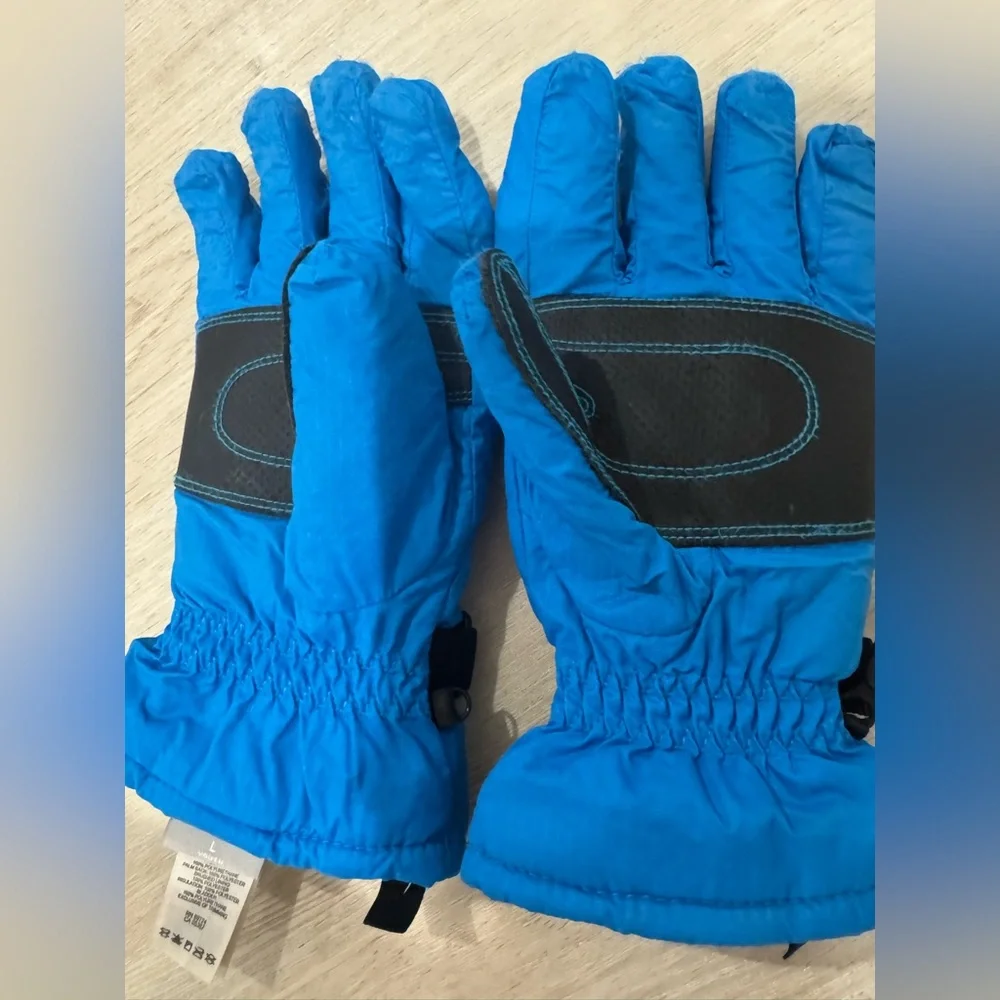Columbia Kids Blue Ski Gloves size L